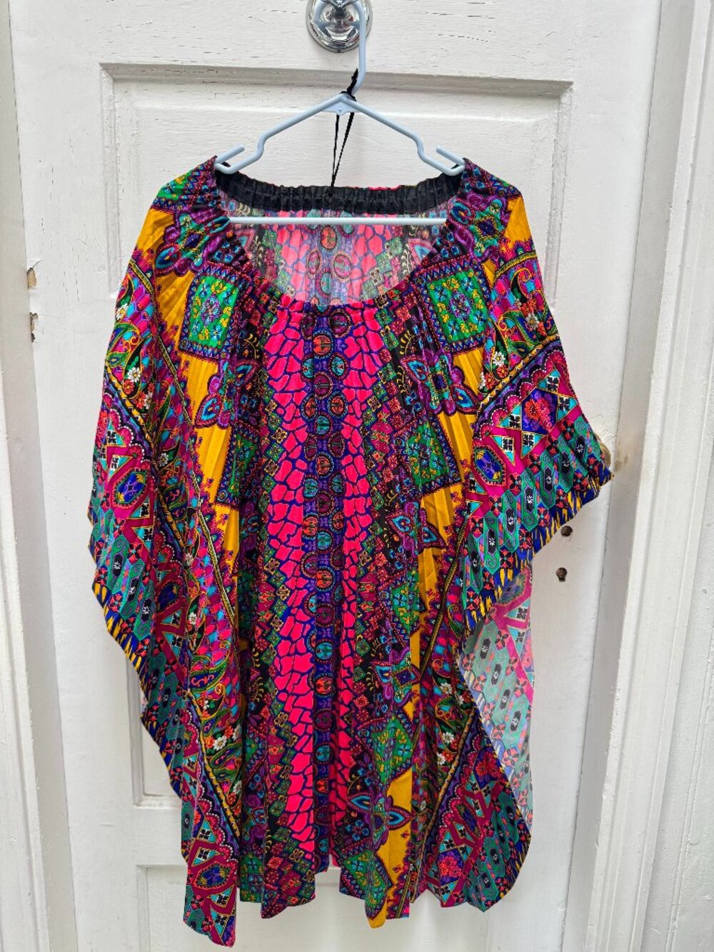 Vintage 1970's Multi-colored Kaftan by Alice Polynesian Fashions